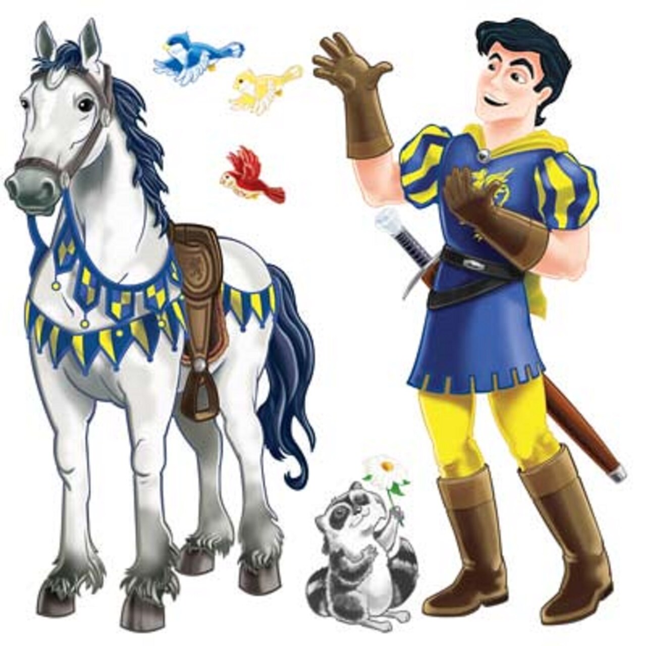 Party Central Club Pack of 24 Blue and Yellow Insta-Theme Prince Photo Props 5'